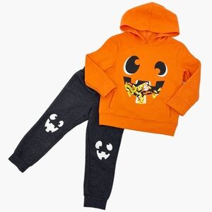 Cat & Jack Halloween Candy Corn Hoodie & Sweatpants Set (4T)